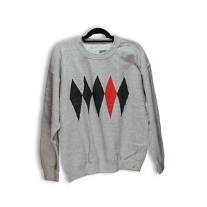 Black Scale Men's Gray Crewneck Sweater - Size Large
